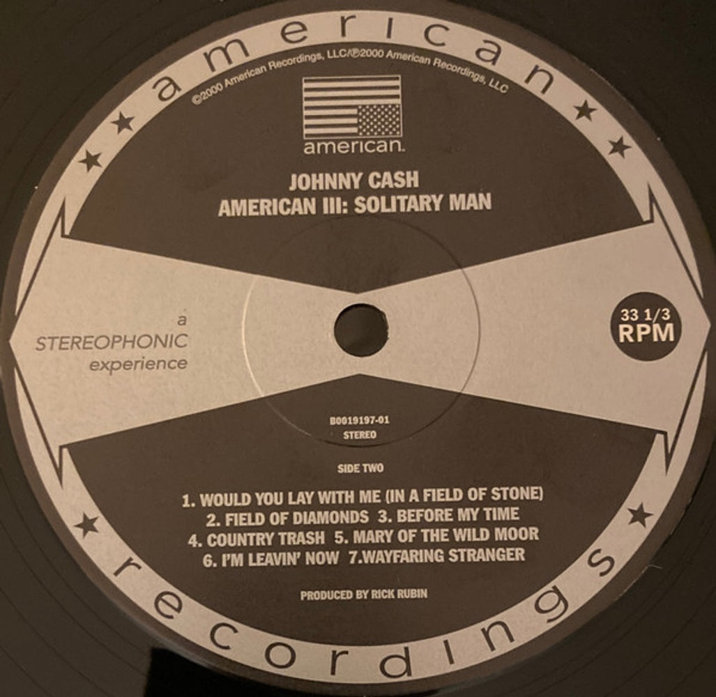 Johnny Cash – American III: Solitary Man (LP Vinyl) - Side View