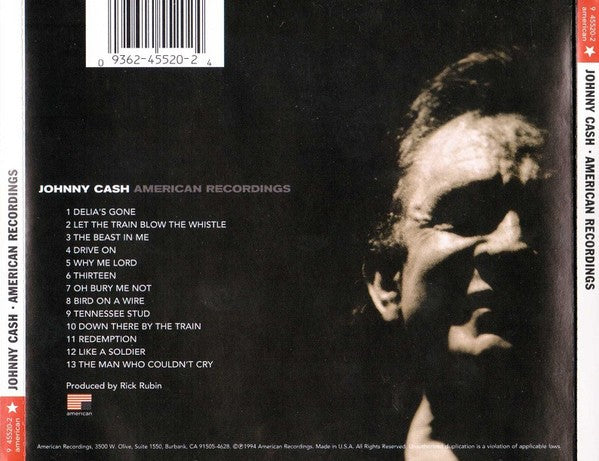 Johnny Cash – American Recordings (LP Vinyl) - Detail