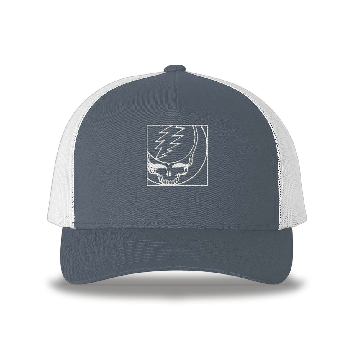 Grateful Dead Crop Stealie Trucker Hat - Navy / White Mesh