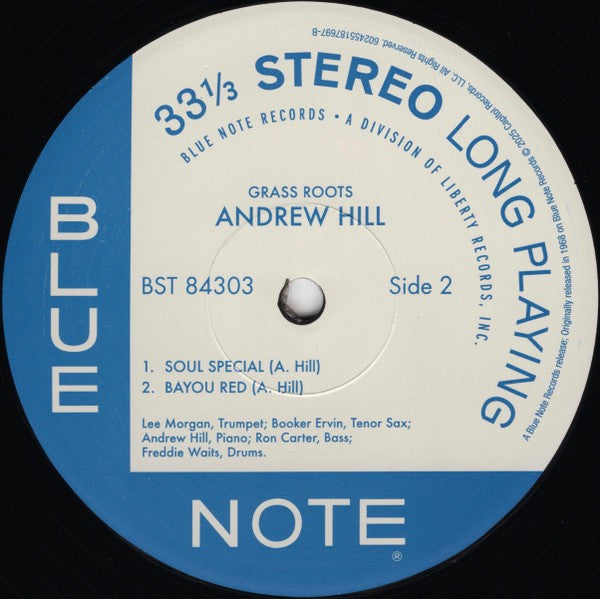 Label Disc 2: Andrew Hill – Grass Roots (Blue Note Tone Poet Series, 180 Gram LP Vinyl) Vinyl LP | Relix