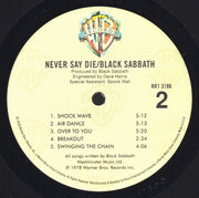 Label Disc 2: Black Sabbath – Never Say Die! (180 Gram Limited Edition LP Vinyl) Vinyl LP | Relix