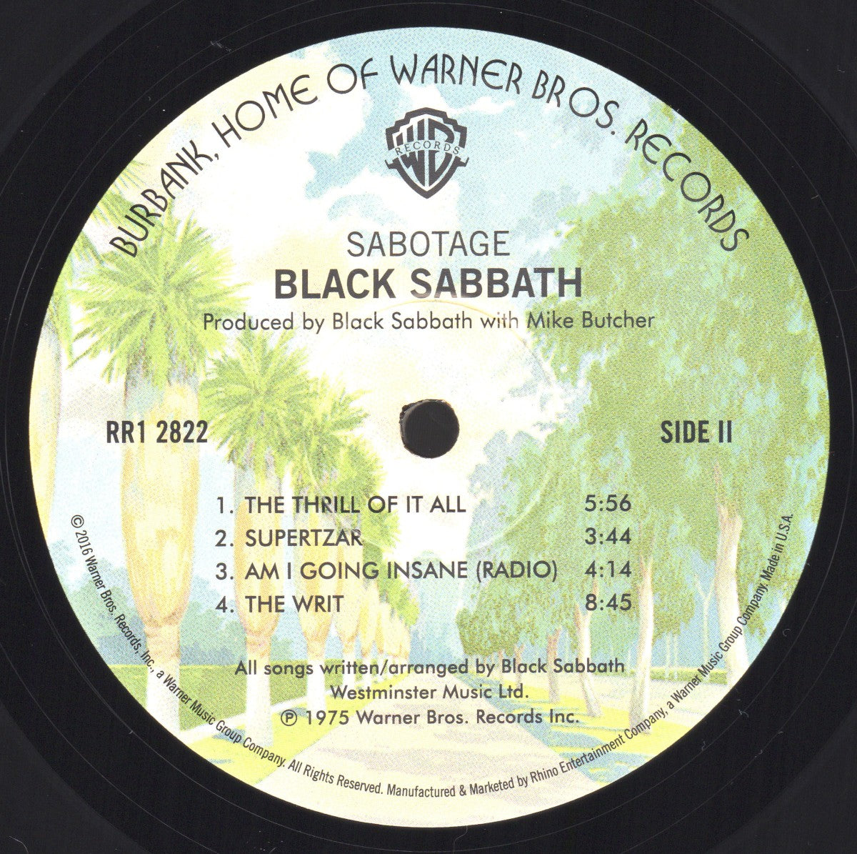 Label Disc 2: Black Sabbath – Sabotage (180 Gram Limited Edition LP Vinyl) Vinyl LP | Relix