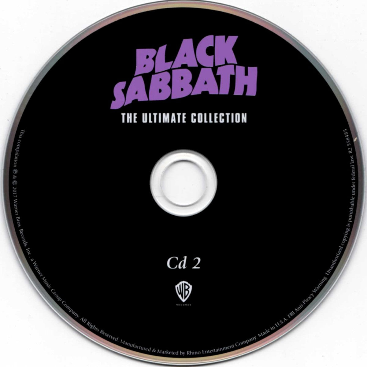 Label Disc 2: Black Sabbath – The Ultimate Collection (2-CD) CD | Relix