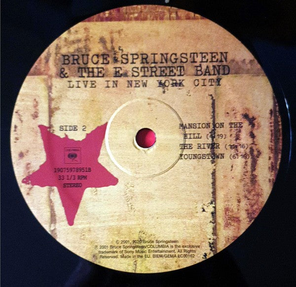 Label Disc 2: Bruce Springsteen & The E Street Band – Live In New York City Vinyl LP | Relix
