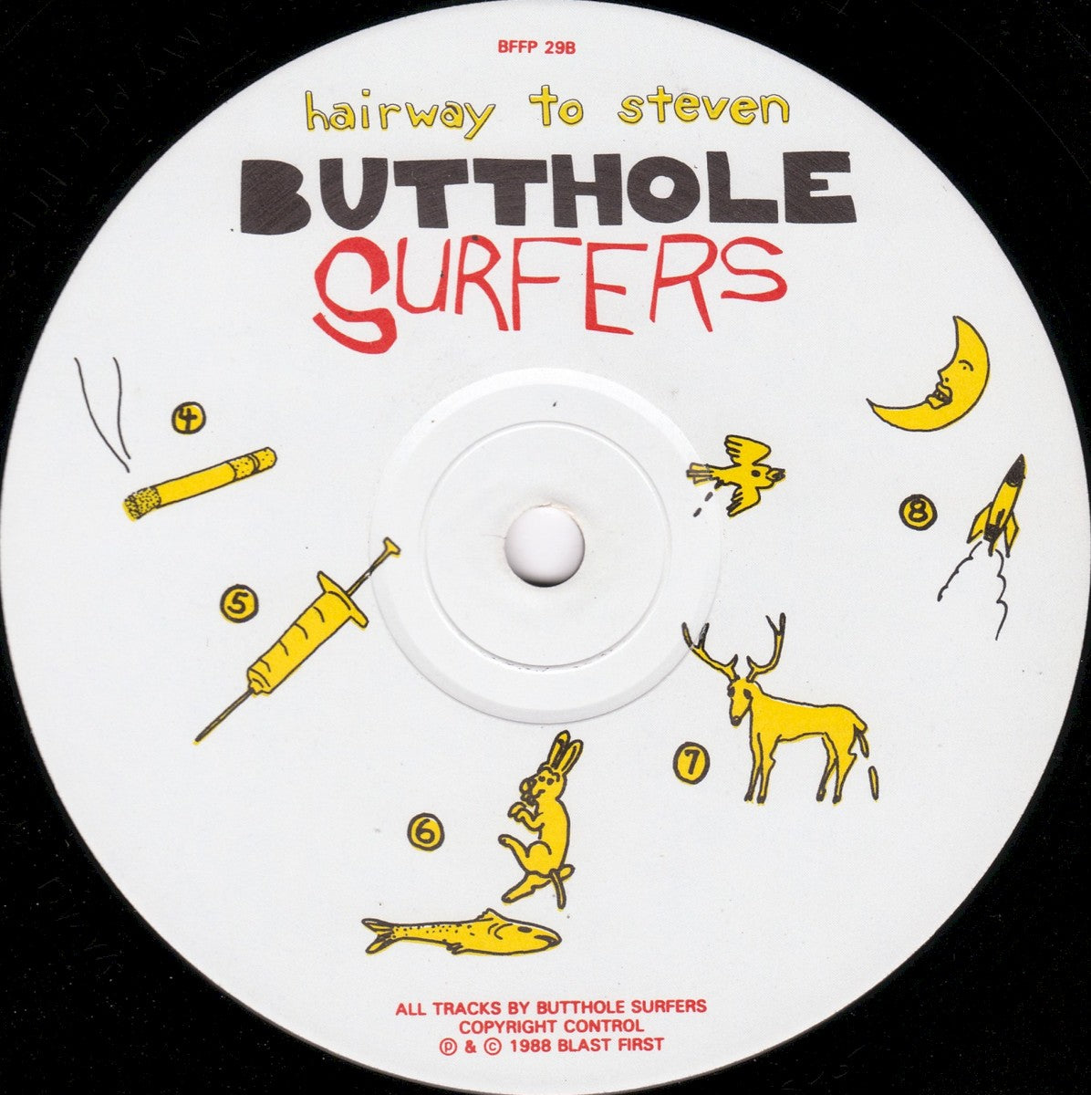 Label Disc 2: Butthole Surfers – Hairway To Steven Vinyl LP | Relix