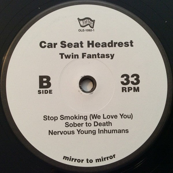 Label Disc 2: Car Seat Headrest – Twin Fantasy (2-LP Vinyl) Vinyl LP | Relix