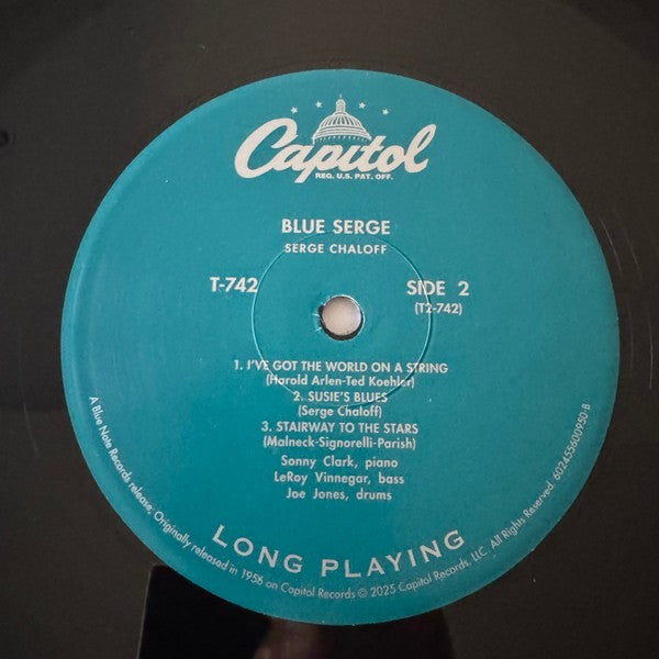 Label Disc 2: Chaloff, Serge – Blue Serge (Blue Note Tone Poet Edition LP Vinyl) Vinyl LP | Relix