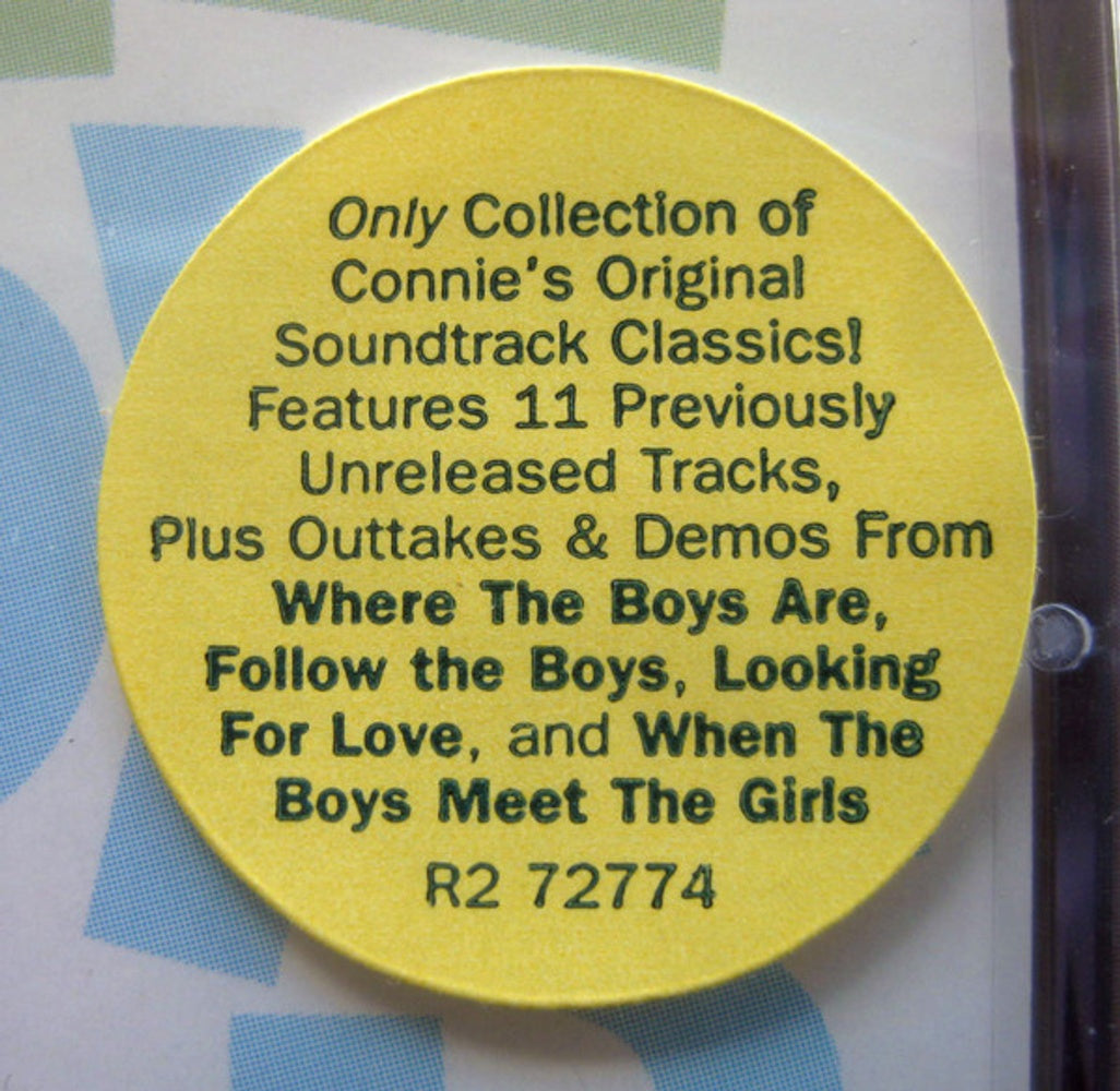 Label Disc 2: Connie Francis – Where the Boys Are: Connie Francis in Hollywood CD | Relix
