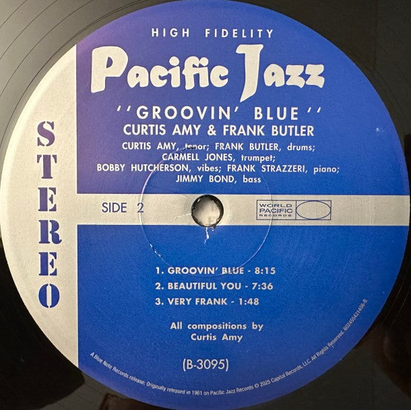 Label Disc 2: Curtis Amy  / Butler,Frank – Groovin' Blue (Blue Note Tone Poet Edition, 180 Gram LP Vinyl) Vinyl LP | Relix