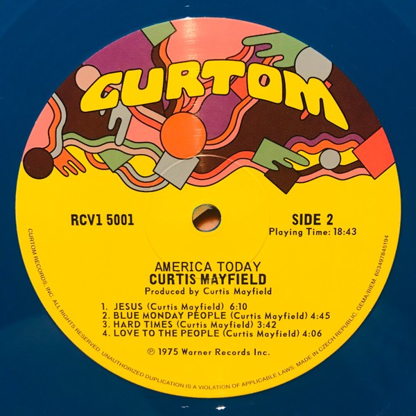 Label Disc 2: Curtis Mayfield – There's No Place Like America (Blue LP Vinyl) Vinyl LP | Relix