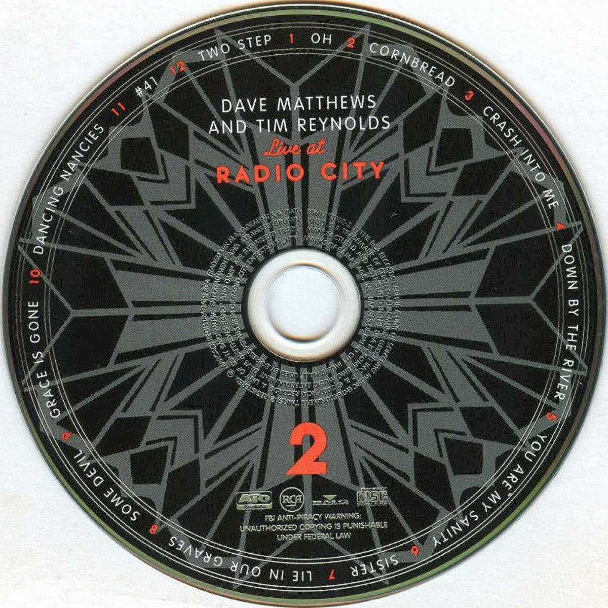 Label Disc 2: Dave Matthews Band – Live at Radio City (2-CD) CD | Relix