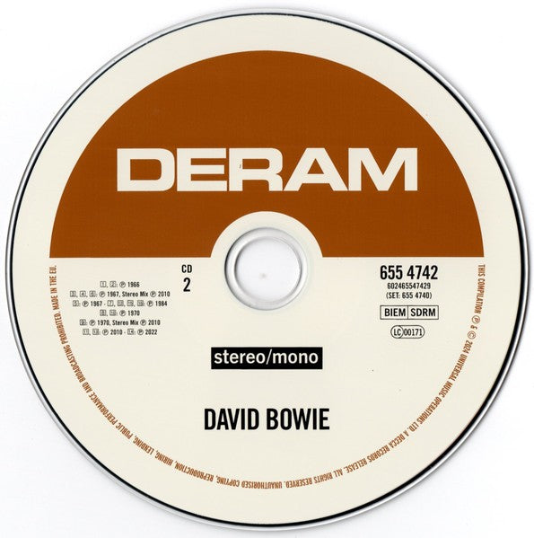 Label Disc 2: David Bowie – David Bowie (Deluxe, Can CD) CD | Relix