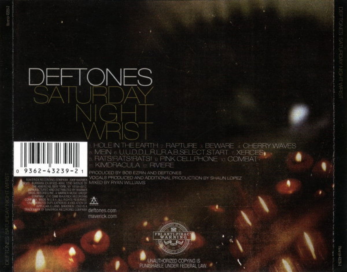 Label Disc 2: Deftones – Saturday Night Wrist (CD) CD | Relix