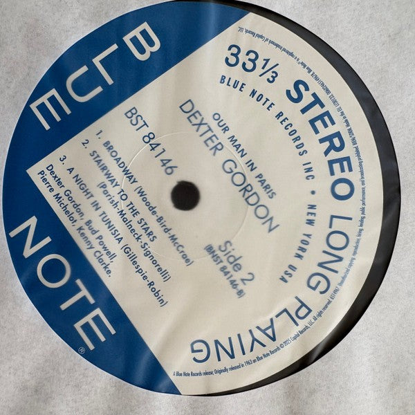 Label Disc 2: Dexter Gordon – Our Man In Paris (Blue Note Classic Vinyl Edition) Vinyl LP | Relix