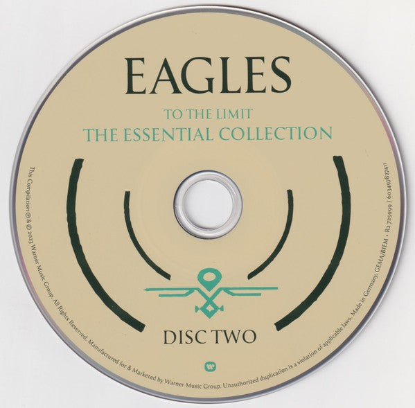 Label Disc 2: Eagles – To The Limit: ﻿The Essential Collection CD | Relix