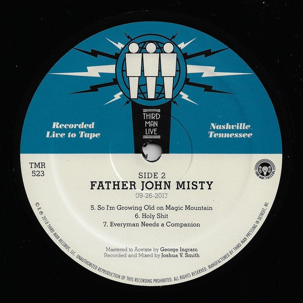 Label Disc 2: Father John Misty – Live At Third Man Records Vinyl LP | Relix