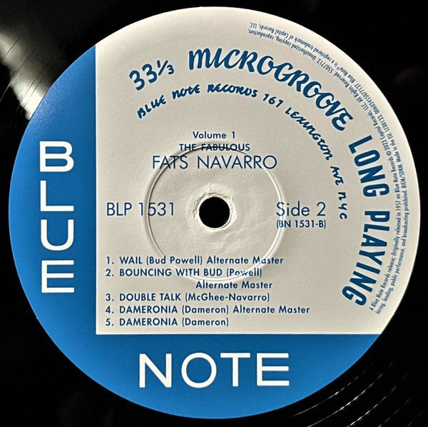 Label Disc 2: Fats Navarro – Fabulous Fats Navarro 1 (Blue Note Classic LP Vinyl) Vinyl LP | Relix