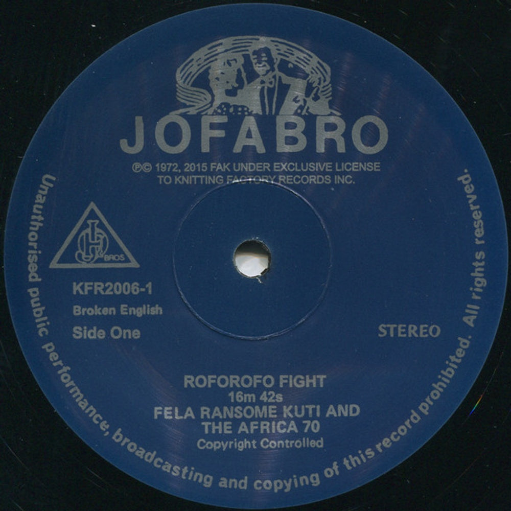 Label Disc 2: Fela Kuti – Roforofo Fight (Download Included LP Vinyl) Vinyl LP | Relix