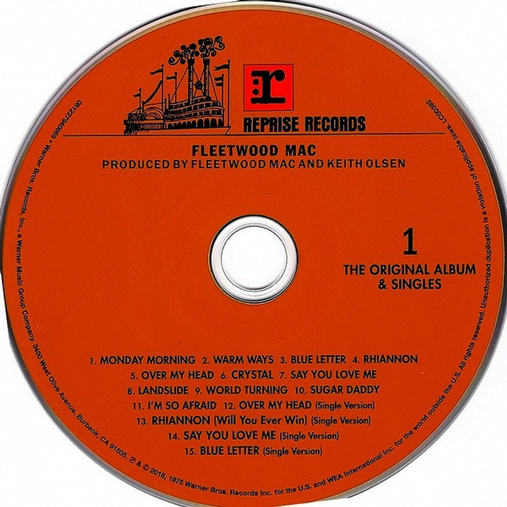 Label Disc 2: Fleetwood Mac – Fleetwood Mac: Remastered (Expanded Edition 3-CD) CD | Relix