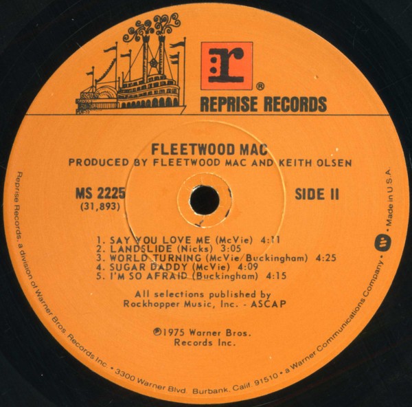 Label Disc 2: Fleetwood Mac – Fleetwood Mac Vinyl LP | Relix