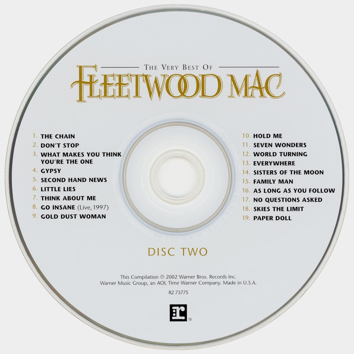 Label Disc 2: Fleetwood Mac – Very Best of Fleetwood Mac (2-CD) CD | Relix