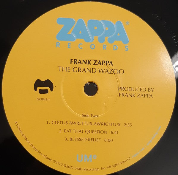 Label Disc 2: Frank Zappa – The Grand Wazoo Vinyl LP | Relix