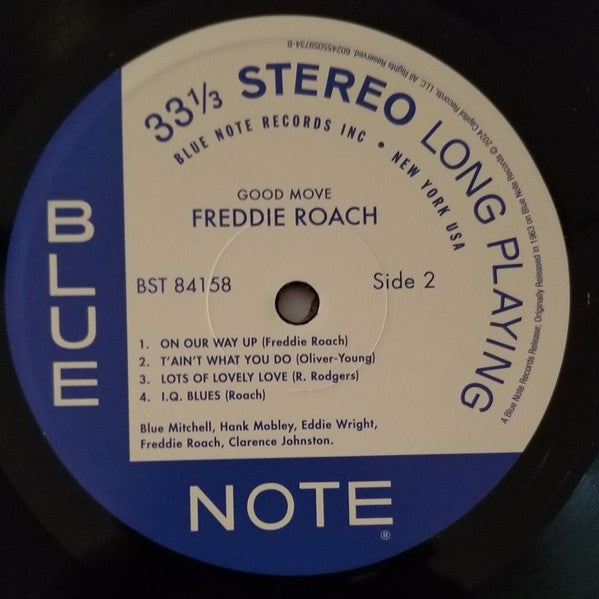 Label Disc 2: Freddie Roach – Good Move (Blue Note Tone Poet Series, 180 Gram LP Vinyl) Vinyl LP | Relix
