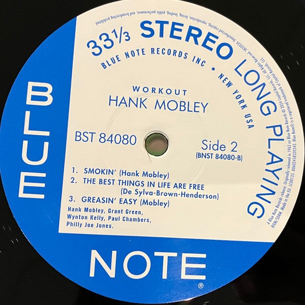 Label Disc 2: Hank Mobley – Workout (Blue Note Classic Vinyl Series) Vinyl LP | Relix