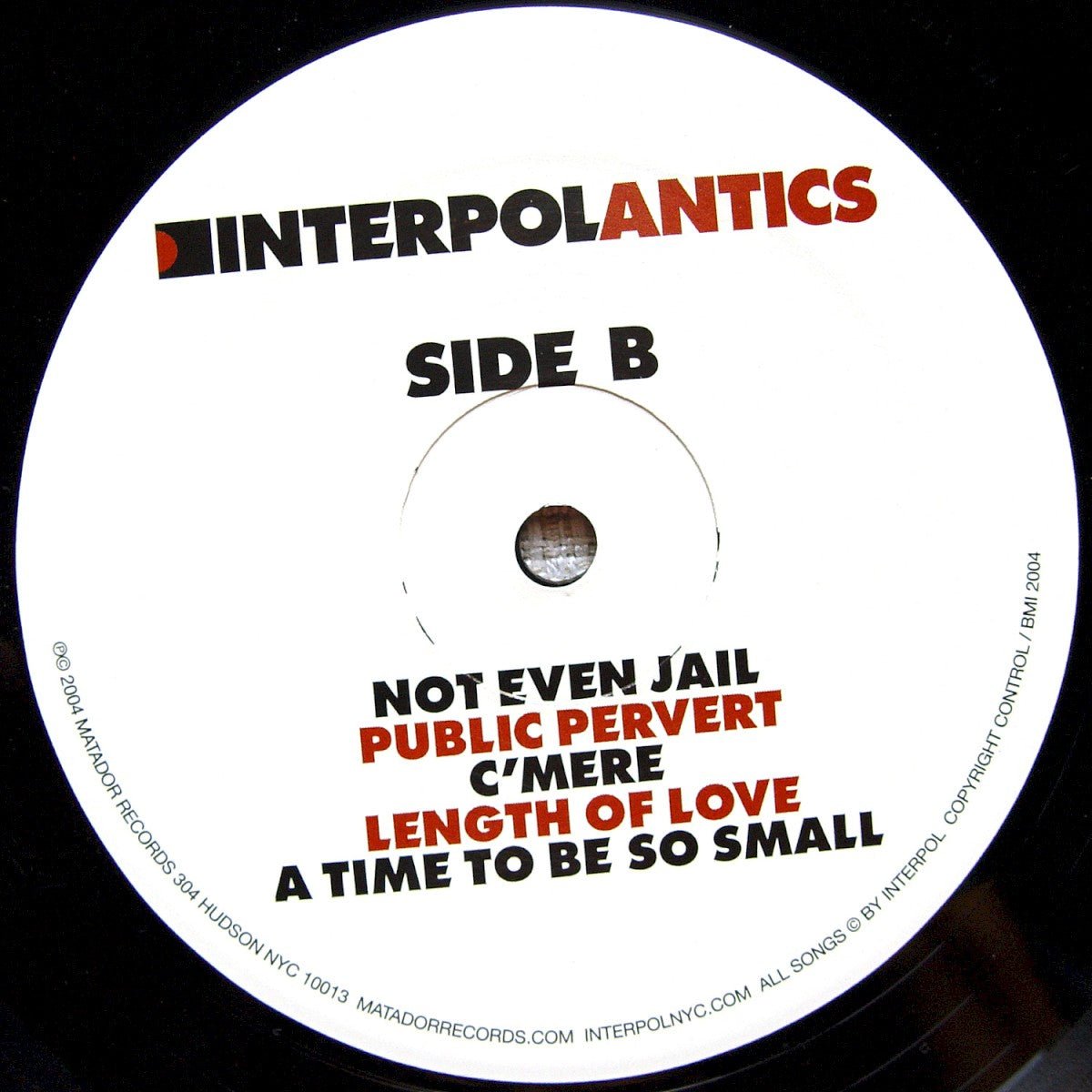 Label Disc 2: Interpol – Antics Vinyl LP | Relix