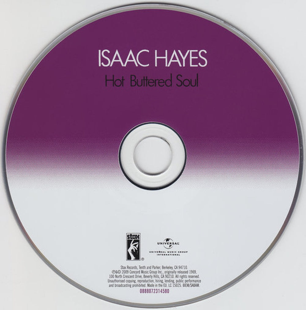 Label Disc 2: Isaac Hayes – Hot Buttered Soul CD | Relix