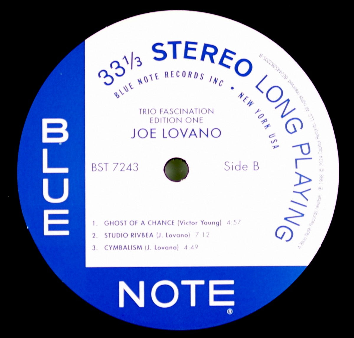 Label Disc 2: Joe Lovano – Trio Fascination (Blue Note Tone Poet Series LP Vinyl) Vinyl LP | Relix