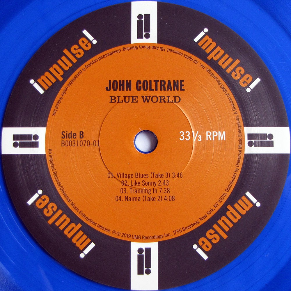 Label Disc 2: John Coltrane – Blue World Vinyl LP | Relix