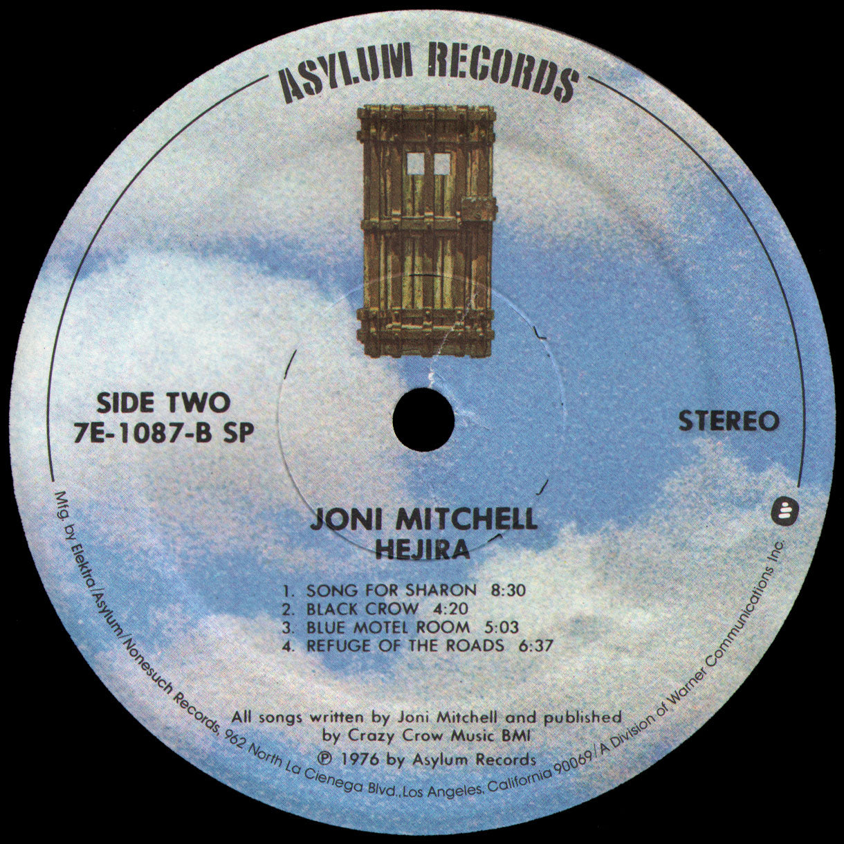 Label Disc 2: Joni Mitchell – Hejira Vinyl LP | Relix