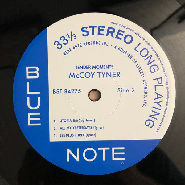 Label Disc 2: McCoy Tyner – Tender Moments (Blue Note Tone Poet Series LP Vinyl) Vinyl LP | Relix
