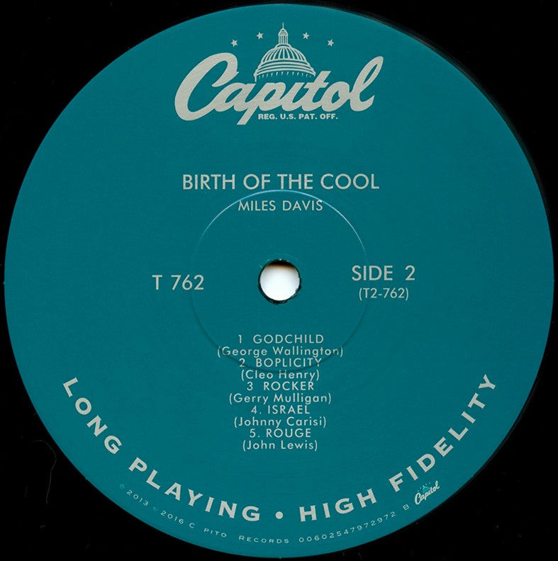 Label Disc 2: Miles Davis – Birth Of The Cool Vinyl LP | Relix