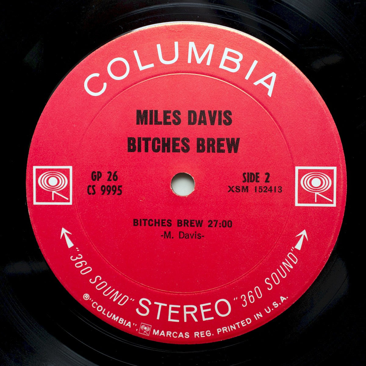 Label Disc 2: Miles Davis – Bitches Brew Vinyl LP | Relix