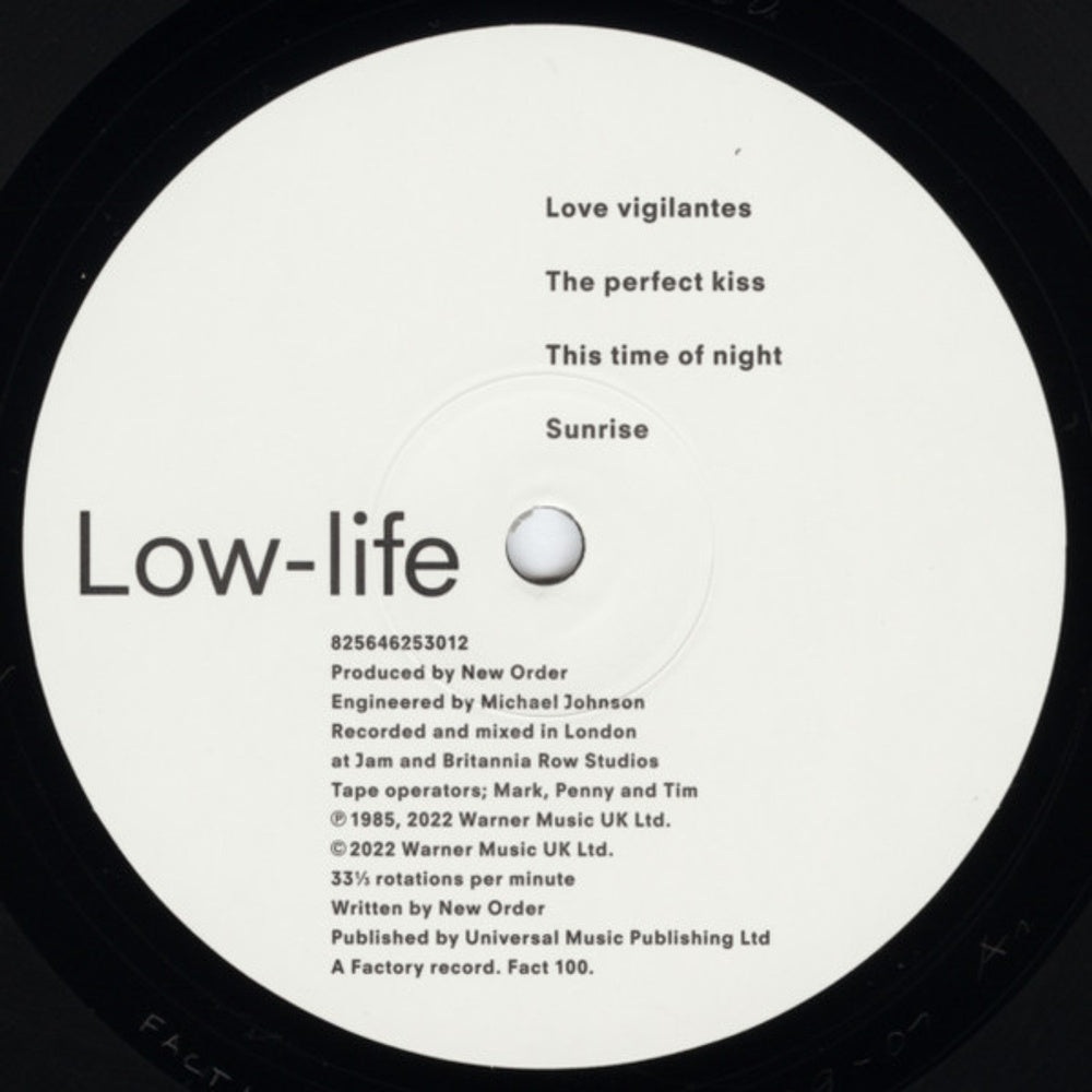 Label Disc 2: New Order – Low-Life (Remastered LP Vinyl) Vinyl LP | Relix