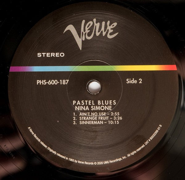 Label Disc 2: Nina Simone – Pastel Blues (Verve Acoustic Sounds Series LP Vinyl) Vinyl LP | Relix