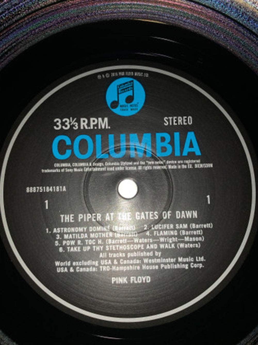 Label Disc 2: Pink Floyd – The Piper at the Gates of Dawn Vinyl LP | Relix