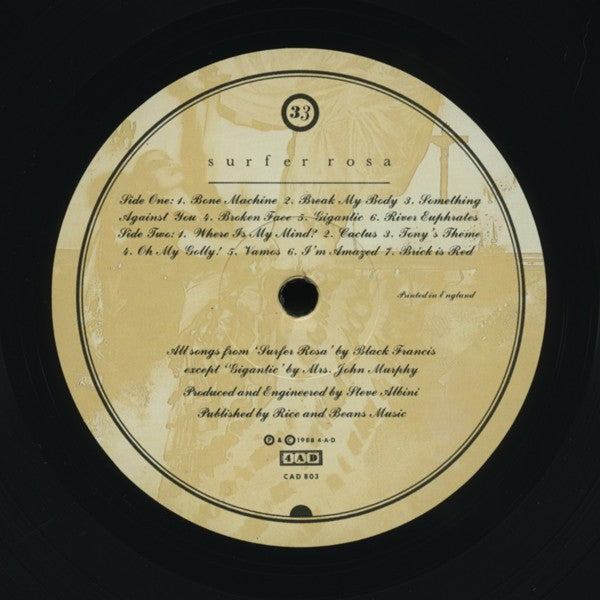 Label Disc 2: Pixies – Surfer Rosa Vinyl LP | Relix