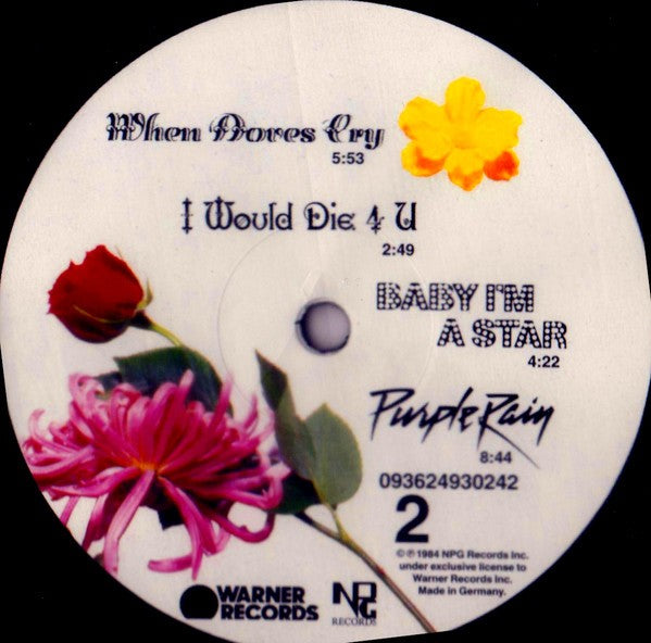 Label Disc 2: Prince – Purple Rain: Remastered Vinyl LP | Relix