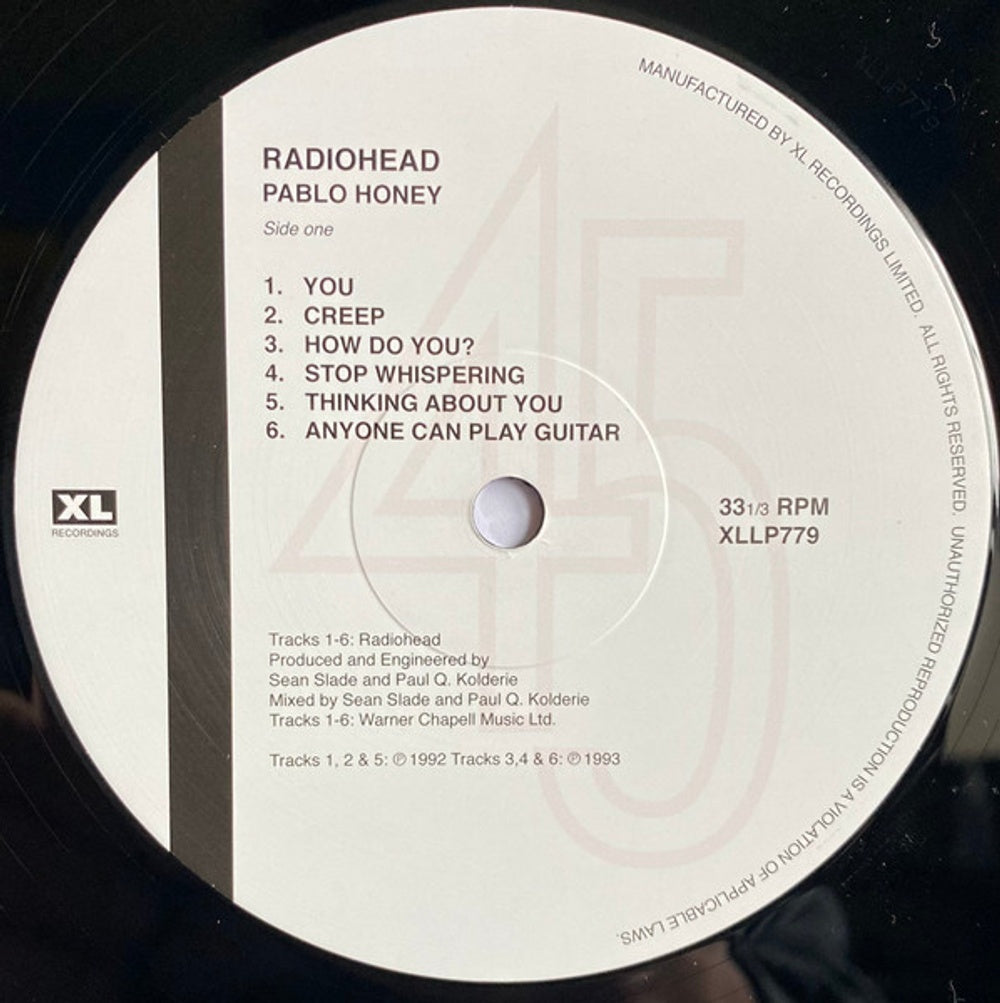 Label Disc 2: Radiohead – Pablo Honey Vinyl LP | Relix