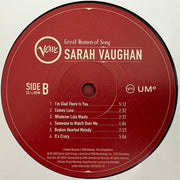 Label Disc 2: Sarah Vaughan – Great Women Of Song: Sarah Vaughan Vinyl LP | Relix