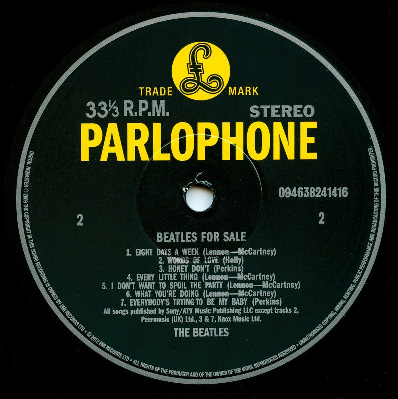 Label Disc 2: The Beatles – Beatles For Sale (Reissue, Remastered, 180 Gram LP Vinyl) Vinyl LP | Relix
