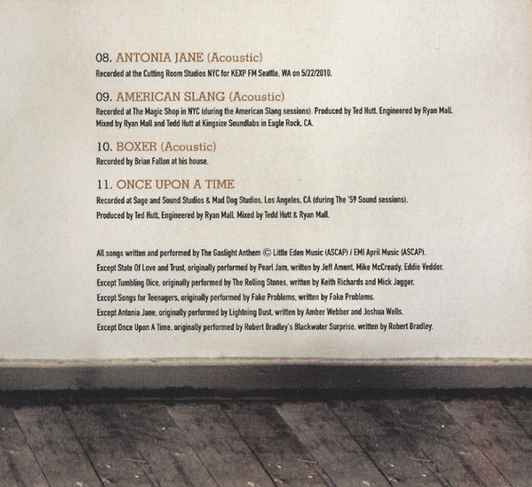 Label Disc 2: The Gaslight Anthem – The B-sides CD | Relix