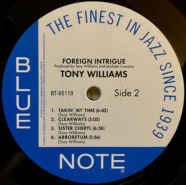 Label Disc 2: Tony Williams – Foreign Intrigue Vinyl LP | Relix