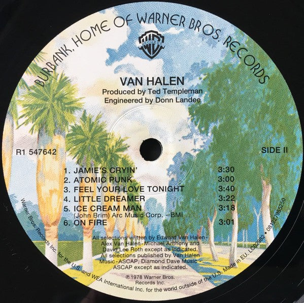 Label Disc 2: Van Halen – Van Halen: Remastered Vinyl LP | Relix