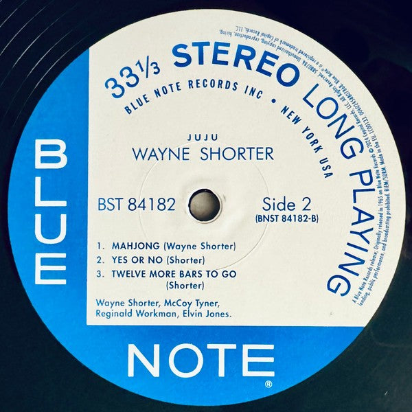 Label Disc 2: Wayne Shorter – Juju (Blue Note Classic Vinyl Edition) Vinyl LP | Relix