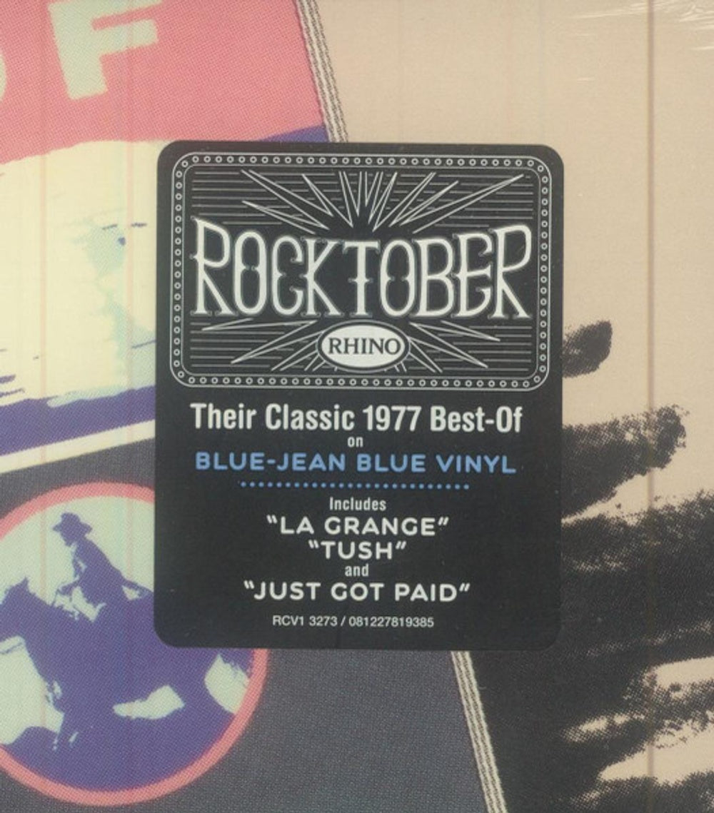 Label Disc 2: ZZ Top – The Best Of ZZ Top (Rocktober 2023 Translucent Blue LP Vinyl) Vinyl LP | Relix