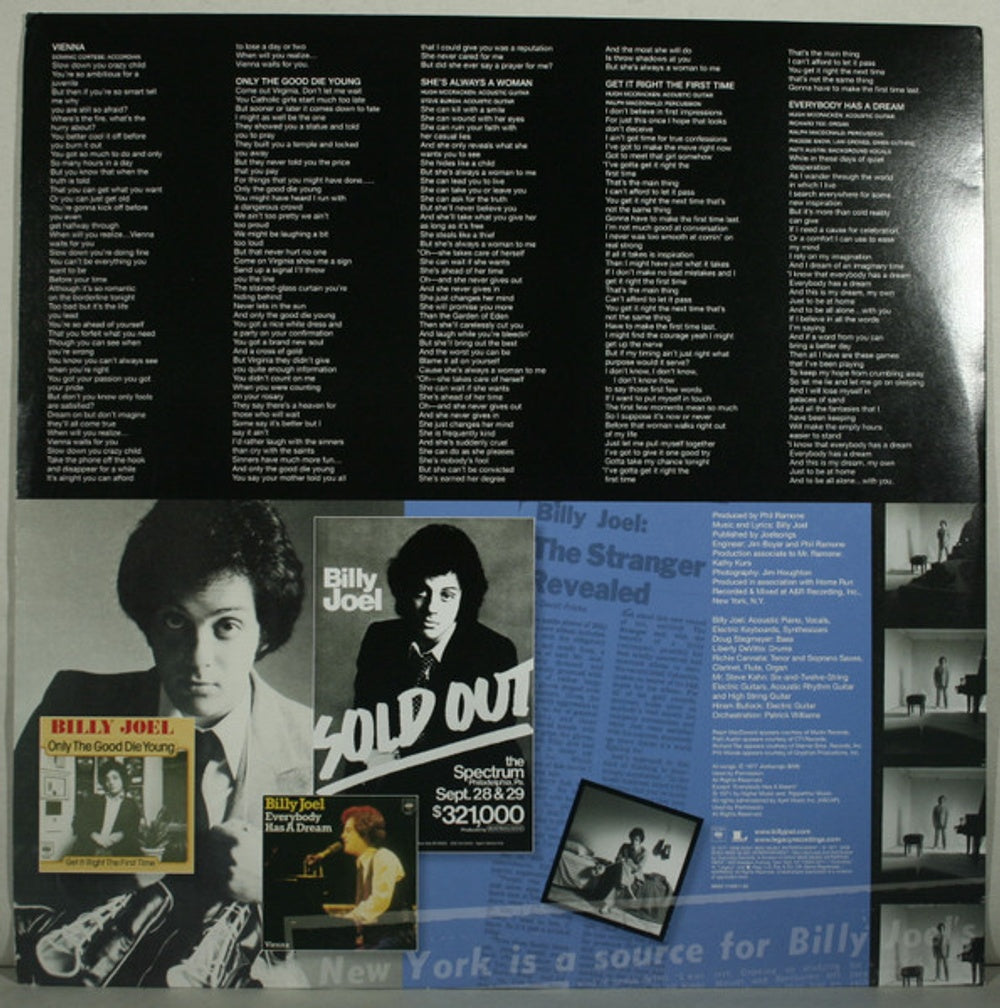 Label Disc 3: Billy Joel – Stranger - (180 Gram LP Vinyl) Vinyl LP | Relix